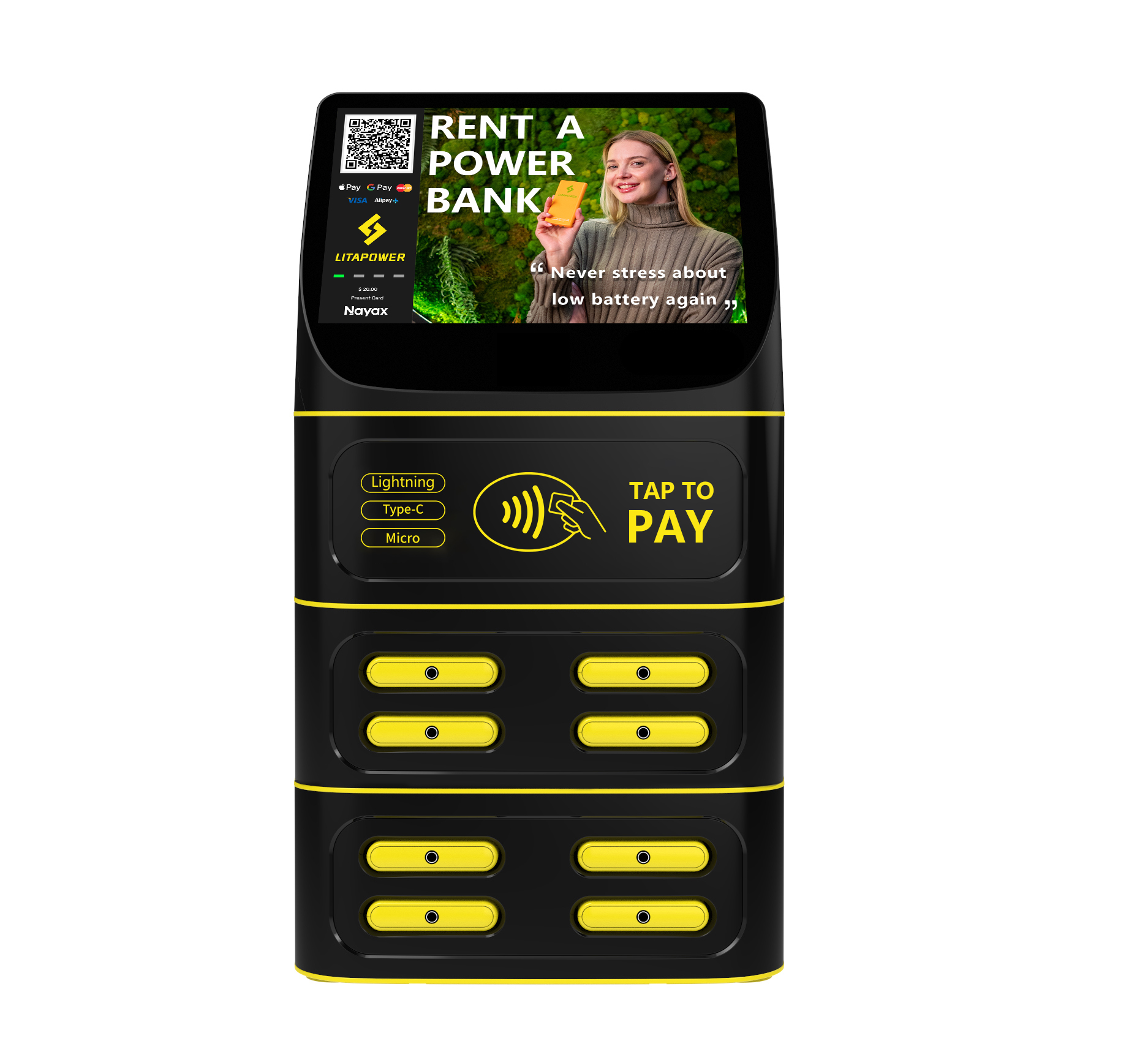 8-port small charging station